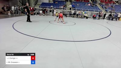 126 lbs Rnd Of 16 - Justyce Zuniga, WA vs Mac Crosson, IA