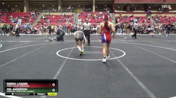 115 lbs Round 4 - Sierra Loader, Caney Valley Wrestling vs Mia Anderson, Nebraska Wrestling Academy