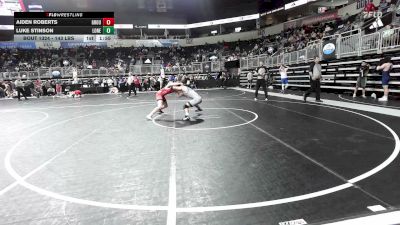 143 lbs Quarterfinal - Aiden Roberts, Ground Zero WC vs Luke Stinson, Lone Grove
