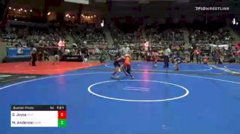 73 lbs Quarterfinal - Gray Joyce, Maize WC vs Mia Anderson, Nebraska Wrestling Academy