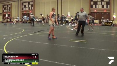 220 lbs Round 5 (6 Team) - Clayton Whitenight, Town WC vs Milan Nikolin, Olympic Gold