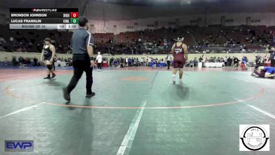 Round Of 16 - Bronson Johnson, Sequoyah Tahlequah JH vs Lucas Franklin, Coalgate