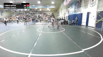 145 lbs Cons. Round 2 - Emelia Defour, Jordan vs Angela Garcia, La Sierra