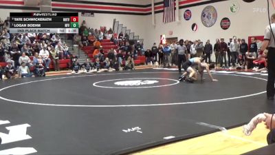 150 lbs 2nd Place Match - Logan Boehm, North Fayette Valley vs Tate Schwickerath, NH/TV