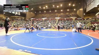 70 lbs Semifinal - Madden Anderssen, Bentonville Wrestling Club vs Aubrey Crymes, Mountain View Stingers Wrestling