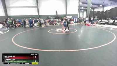 74 lbs Cons. Round 2 - Mila Smith, Oregon vs Liam Clark, CNWC Concede Nothing Wrestling Club