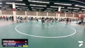 65-66 lbs Round 3 - Kahiau Gigi Leal, Spring Klein Wrestling Club vs Gwen Armstrong, Rockwall Training Center