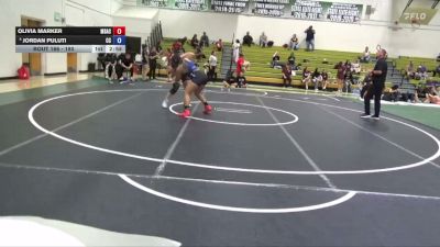 180 lbs 3rd Place Match - Olivia Marker, Mt. San Antonio College vs Jordan Puluti, Cerritos College
