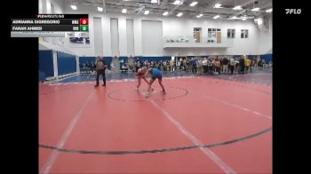115 lbs Cons. Round 3 - Adrianna DiGregorio, Williamstown vs Farah Ahmed, Riverbend