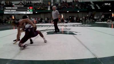 133 lbs Champ. Round 2 - Markel Baker, Northern Illinois vs Carter Dibert, Arizona State