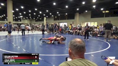 144 lbs 2nd Wrestleback (32 Team) - Dylan Vetter, Refinery WC vs Cole Gros, BRAWL Black