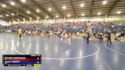132 lbs Cons. Round 4 - Dylann Ciarciaglini, NV vs Roany Proffit, WY