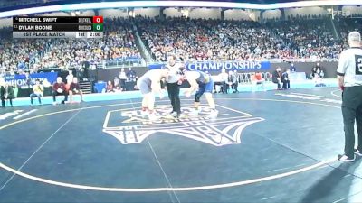 D3-285 lbs 1st Place Match - Mitchell Swift, Delton Kellogg vs Dylan Boone, Brooklyn Columbia Central