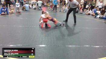 49 lbs Round 1 (8 Team) - Weston Olvera, Ares Black vs Dallas Williams, Team Palmetto
