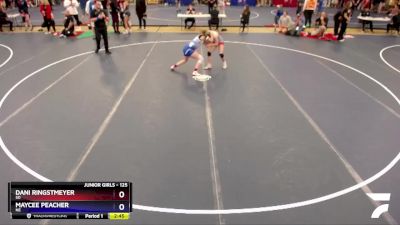 125 lbs Quarterfinal - Dani Ringstmeyer, SD vs Maycee Peacher, NE