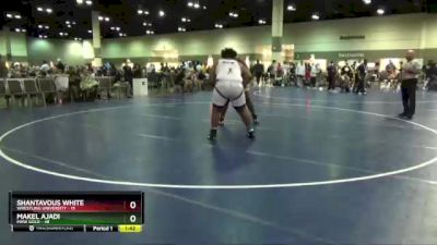 285 lbs Round 1 (10 Team) - Shantavous White, Wrestling University vs Makel Ajadi, MXW Gold