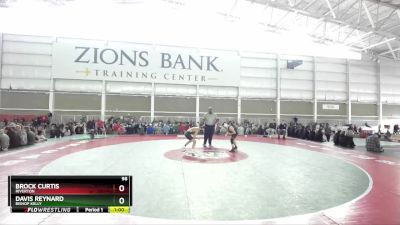 98 lbs Cons. Round 3 - Davis Reynard, Bishop Kelly vs Brock Curtis, Riverton