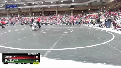 80 lbs Quarterfinal - Thomas Cox, Dodge City vs Cooper Wink, Falcon Empire