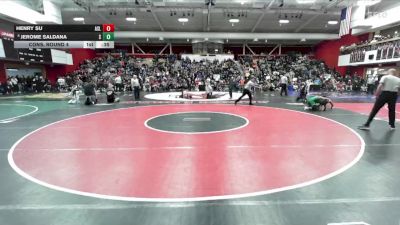 120 lbs Cons. Round 4 - Jerome Saldana, Sonoma Valley vs Henry Su, Arroyo (San Lorenzo)