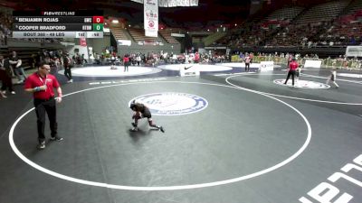 49 lbs Cons. Rd Of 16 - Benjamin Rojas, Granite Wrestling Club vs Cooper Bradford, Run To Danger Wrestling