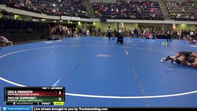 100 lbs Round 1 - Jayla Swanson, Siouxland Wrestling Academy vs Taylyn Humphrey, Humboldt Wildcat Wrestling Clu