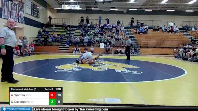 175 lbs Placement Matches (8 Team) - Austin Wooten, Rockmart vs Corbin Davenport, Fannin County HS