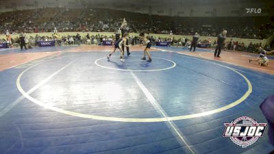 52 lbs Consi Of 16 #2 - Kai Martinez, Mojo Grappling Academy vs Easton Smith, Kingfisher YellowJackets