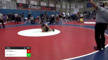 170 lbs Semifinal - Sloan Swan, Buchanan vs Nathan Cruz, Northview