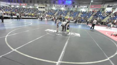 52 lbs Quarterfinal - Beyeler Dumbleton, Bear Cave vs Kenton Schwettman, Badlands Elite