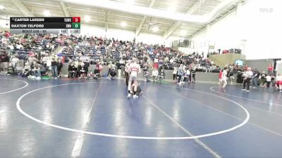 85 lbs Cons. Semi - Carter Larsen, True Grit Wrestling Club vs Daxton Telford, Sanderson Wrestling Academy