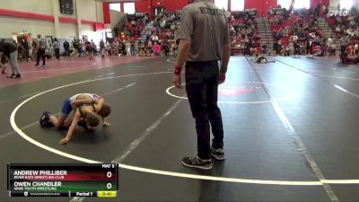 60 lbs Cons. Round 1 - Owen Chandler, Arab Youth Wrestling vs Andrew Philliber, River Rats Wrestling Club