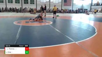 109-116 lbs Champ. Round 1 - Johnny Thomas, Unattached vs Luke Cline, TEAM HAMMER