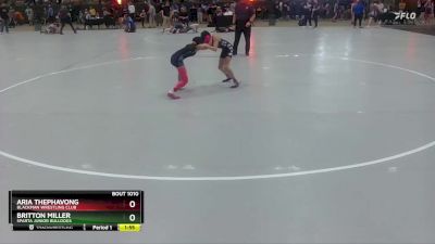 82 lbs Round 1 - Britton Miller, Sparta Junior Bulldogs vs Aria Thephavong, Blackman Wrestling Club