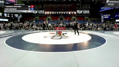 113 lbs Cons. Sub-rd Of 32 - Maddox Martinez, NM vs Luke Jennings, CO