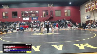 136 lbs Quarterfinal - Angelica Steffy, Mount Olive vs Olivia Waller, Presbyterian