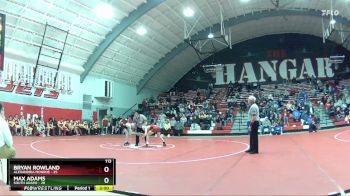 113 lbs Champ Round 1 (16 Team) - Max Adams, South Adams vs Bryan Rowland, Alexandria Monroe