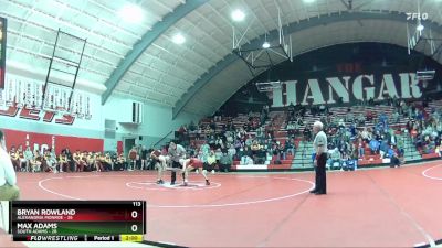 113 lbs Champ Round 1 (16 Team) - Max Adams, South Adams vs Bryan Rowland, Alexandria Monroe