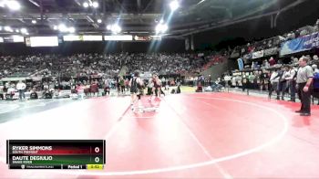 3A 132 lbs Cons. Round 3 - Ryker Simmons, South Fremont vs Daute DeGiulio, Snake River