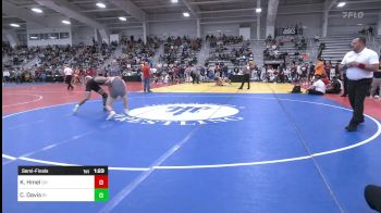 138 lbs Semifinal - Kolten Hmel, OH vs Carnell Davis, RI