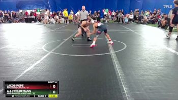 96 lbs Round 4 (8 Team) - A.J. Freudemann, Neighborhood Wrestling vs Jacob Pope, Noke Wrestling RTC