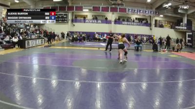 145 lbs Cons. Semi - Alexis Burton, Fort Hays State vs Maggie Ortmann, Missouri Baptist University