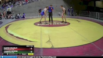 132 lbs Quarterfinal - Austin Wilhelm, Newberg Mat Club vs Cannon Kemper, Hi Desert Mat Club