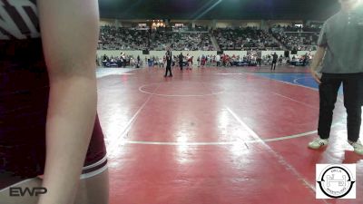 150 lbs Round Of 16 - Billiana Rowell, Edmond Memorial vs Mylee Reyburn, Broken Arrow Girls Junior High