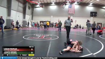 75 lbs Cons. Round 3 - Logan Peoples, Ohatchee Youth Wrestling vs Joseph Griner, Skulls And Crossbones