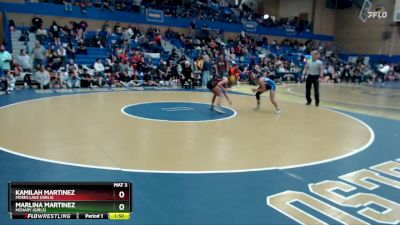 110lbs Champ. Round 4 - Kamilah Martinez, Moses Lake (Girls) vs Marlina Martinez, McNary (Girls)