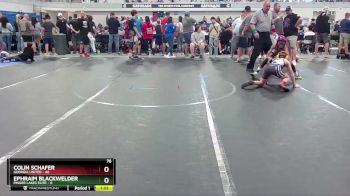 76 lbs Round 4 (6 Team) - Colin Schafer, Georgia United vs Ephraim Blackwelder, Finger Lakes Elite