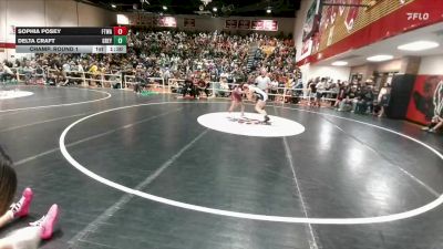 111-119 lbs Champ. Round 1 - Sophia Posey, Fort Washakie Middle School vs Delta Craft, Greybull MS