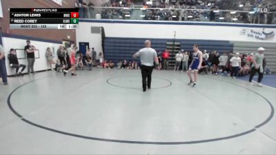125 lbs Champ. Round 1 - Ashton Lewis, Middleton Wrestling Club vs Reed Corey, Sandpoint Legacy Wrestling Club