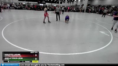 145 lbs Champ. Round 2 - Giselle Solis-Leon, G.Y.M.R. vs Violette Lasure, Bad Karma Wrestling Club