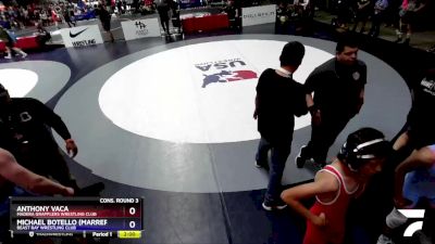 97 lbs Cons. Round 3 - Anthony Vaca, Madera Grapplers Wrestling Club vs Michael Botello (Marrero), Beast Bay Wrestling Club